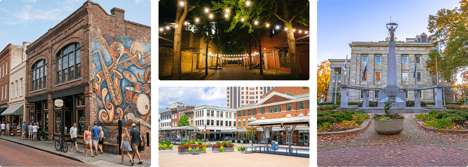 collage of images from the cities we serve